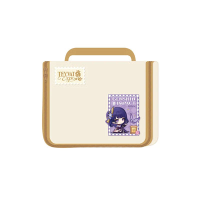 Genshin Impact Teyvat Expo Series Raiden Shogun Travel Toiletry Bag with Magic Sticker