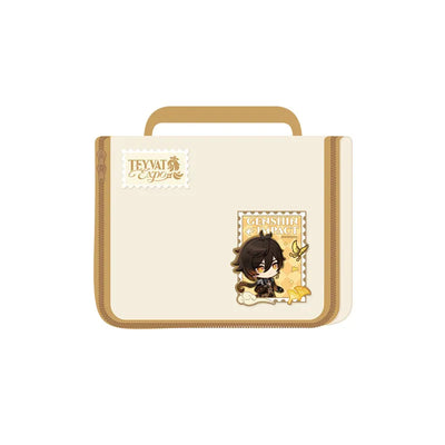 Genshin Impact Teyvat Expo Series Zhongli Travel Toiletry Bag with Magic Sticker