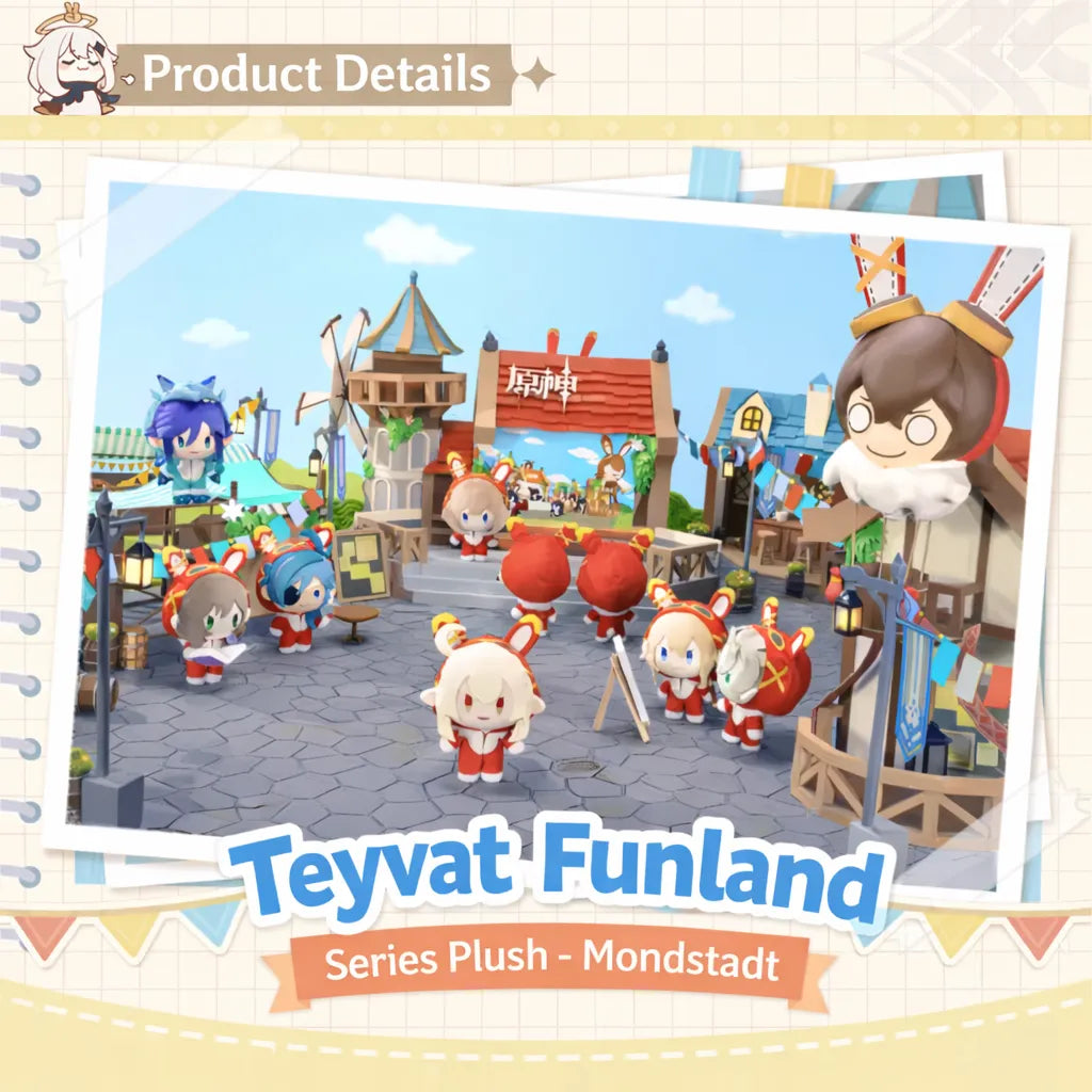 Genshin Impact plush material and size details Teyvat Funland series