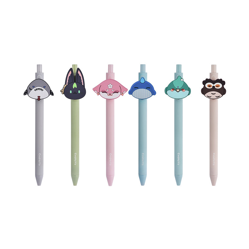 Genshin Impact Teyvat Zoo gel pen set all characters clean white background product image