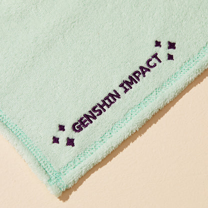 Genshin Impact Teyvat Zoo hanging towel absorbent fabric texture close up detail