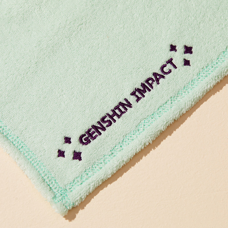 Genshin Impact Teyvat Zoo hanging towel absorbent fabric texture close up detail
