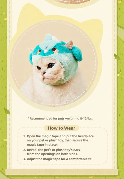 Genshin Impact Teyvat Zoo plush headwear close up fabric texture and details