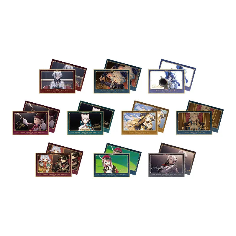 Genshin The Fatui Feast Series collectible card full box featuring all 10 card sets and special edition