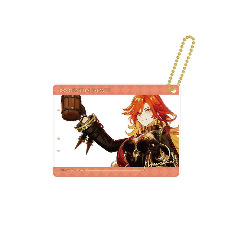 Genshin Impact The Long Way Home Series Mavuika acrylic card keychain