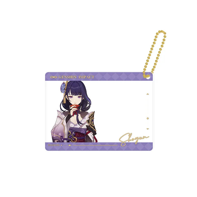 Genshin Impact The Long Way Home Series Raiden Shogun acrylic card keychain