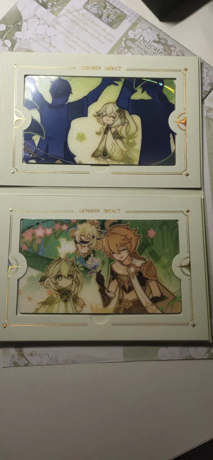 Genshin Impact The Long Way Home Series Badges & Collectible Card Sets
