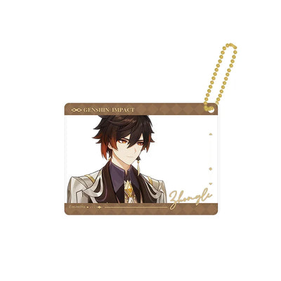 Genshin Impact The Long Way Home Series Zhongli acrylic card keychain