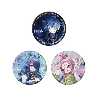 Genshin Impact The Moon Leads Home Series Character Badges Featuring Flins, Lauma, and Aino