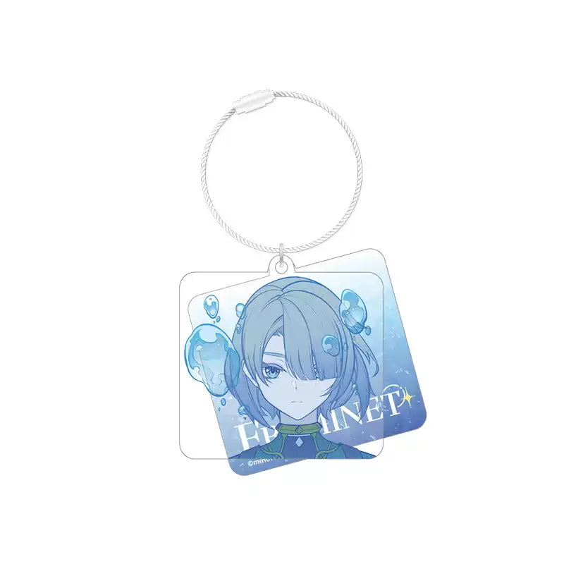 Genshin Impact Freminet double-sided acrylic charm from Thelxie's Fantastic Adventures series with water ripple design