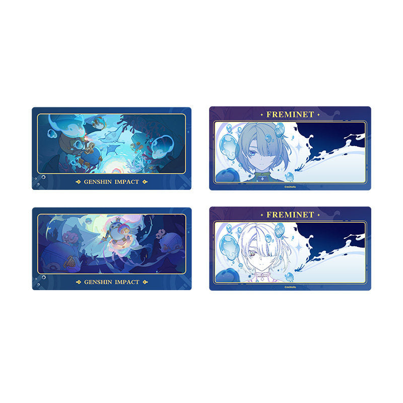 Genshin Impact Freminet lenticular card set from Thelxie's Fantastic Adventures series includes style A and B with dual-frame effect