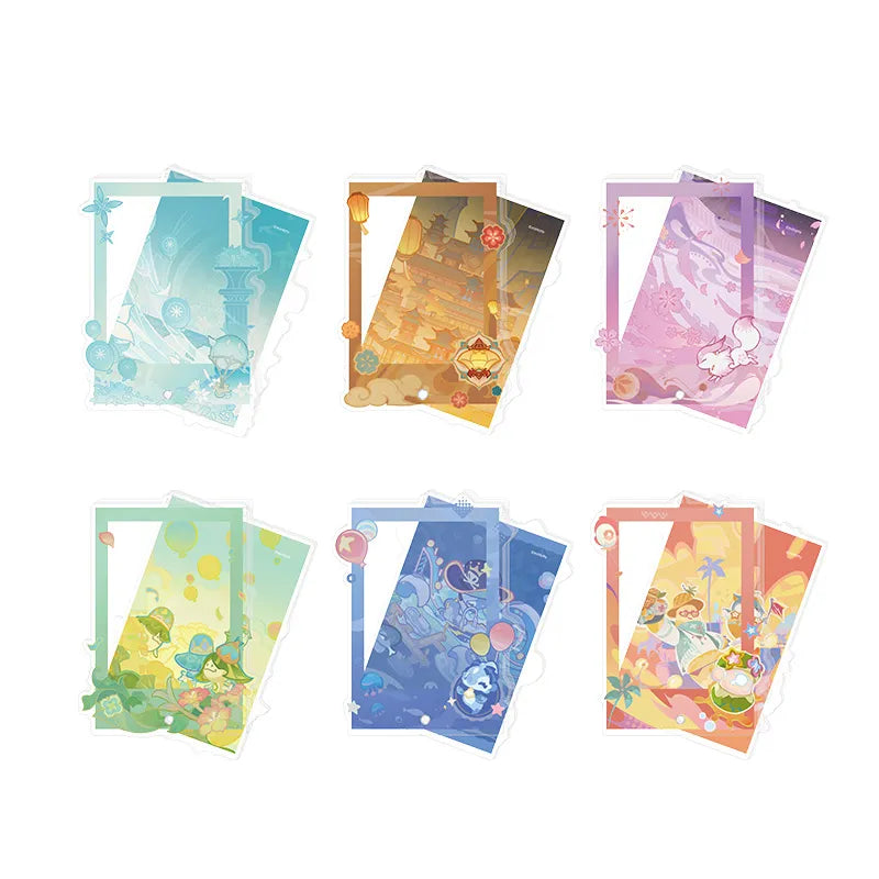 Genshin Impact Themed Series Acrylic Display Frame in Mondstadt, Liyue, Inazuma, Sumeru, Fontaine and Natlan designs