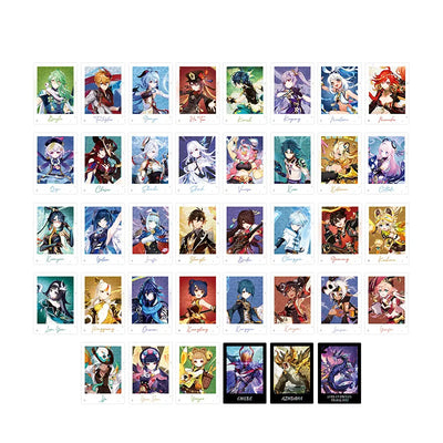 Genshin Impact themed series collectible character cards