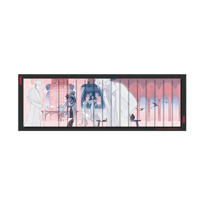 Those Who Shun the Light Series accordion book unfolded for display