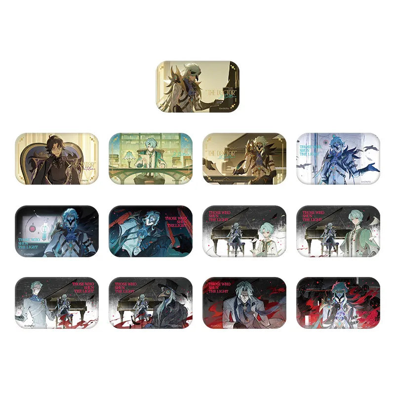 Genshin Impact Those Who Shun the Light Series full case with 13 badge designs