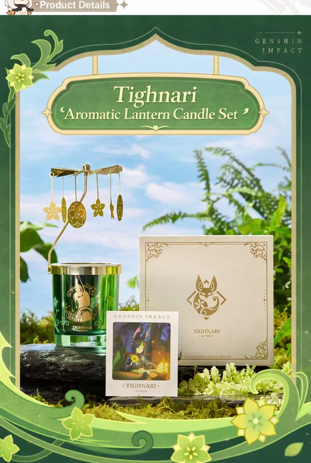 Genshin Impact Tighnari candle fragrance notes citrus green tea wildflowers and musk