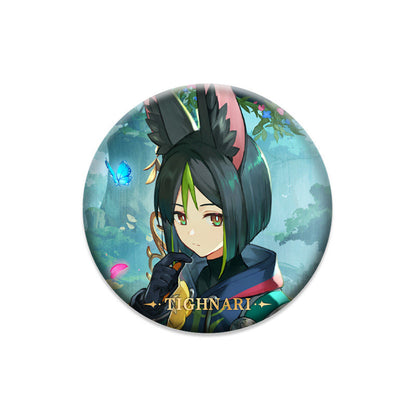 Genshin Impact Tighnari character badge anime collectible pin