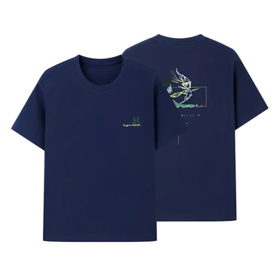 Genshin Impact Tighnari green t shirt front clean white background
