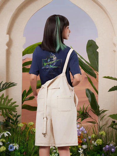 Genshin Impact Tighnari t shirt outfit styling with character themed elements