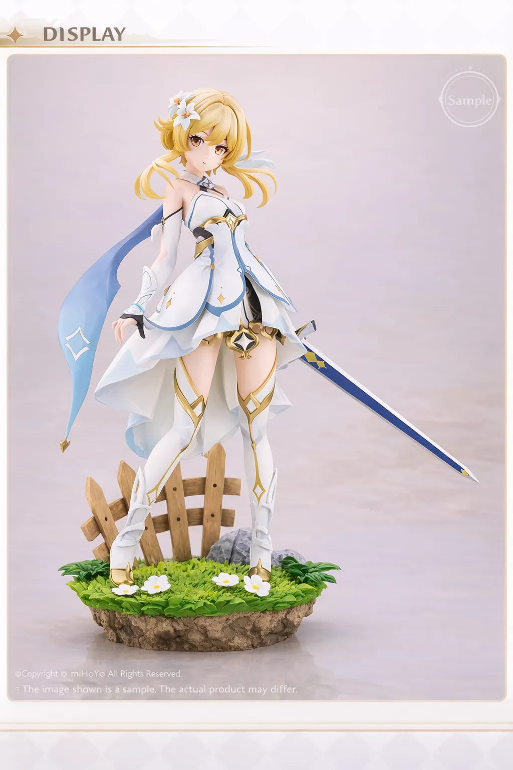 Genshin Impact Traveler Lumine figure size detail approximately 255mm height