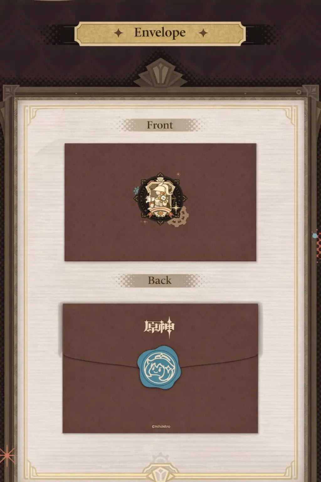 Genshin Impact Underground Exhibition series themed presentation with steampunk style layout and decorative elements