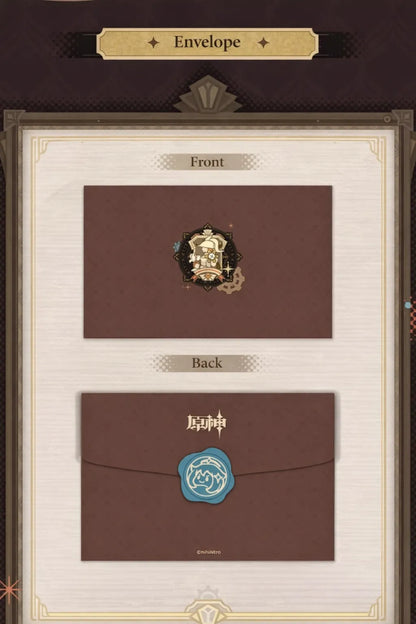 Genshin Impact Underground Exhibition series themed presentation with steampunk style layout and decorative elements
