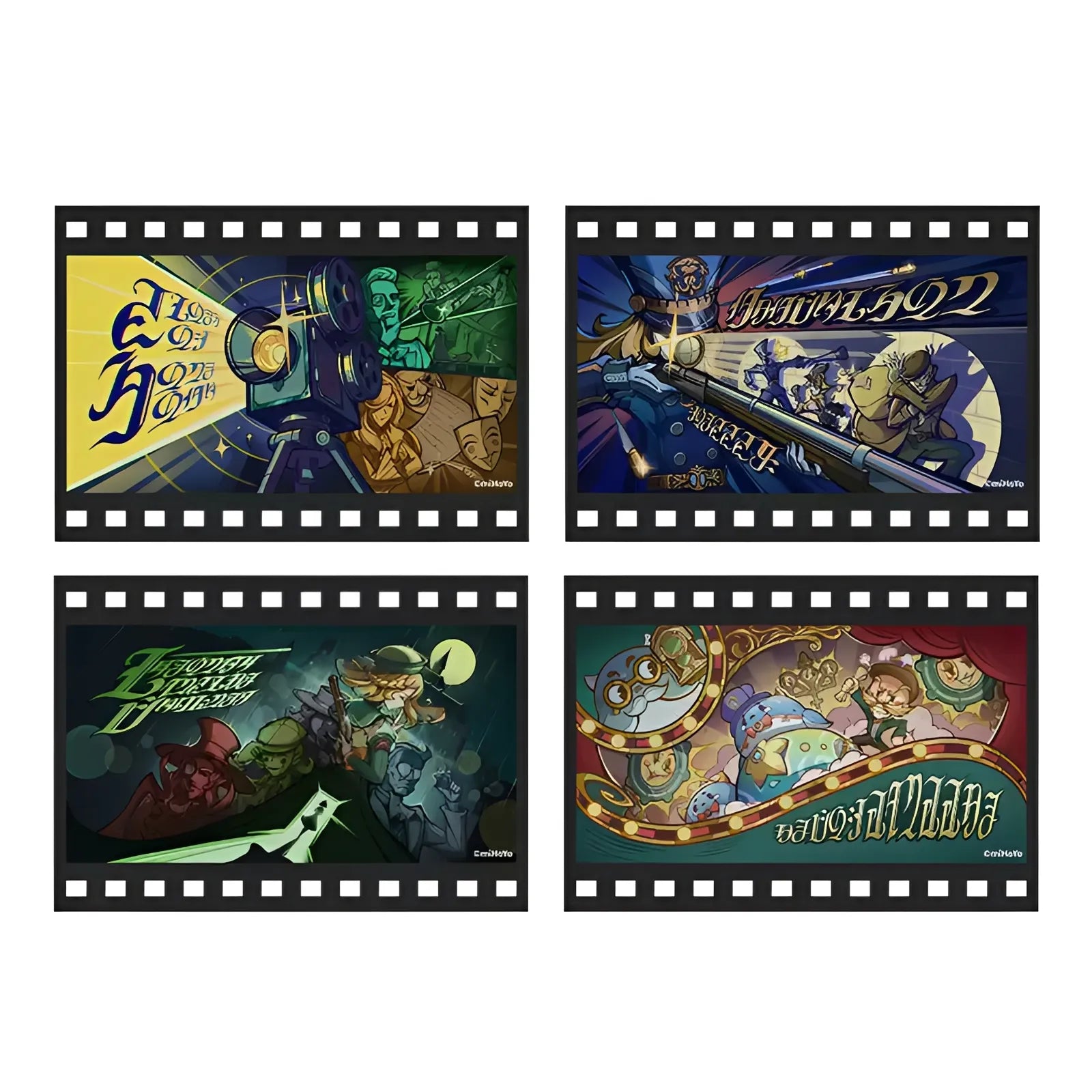 Genshin Impact Navia transparent card envelope set back view with wax seal and envelope structure