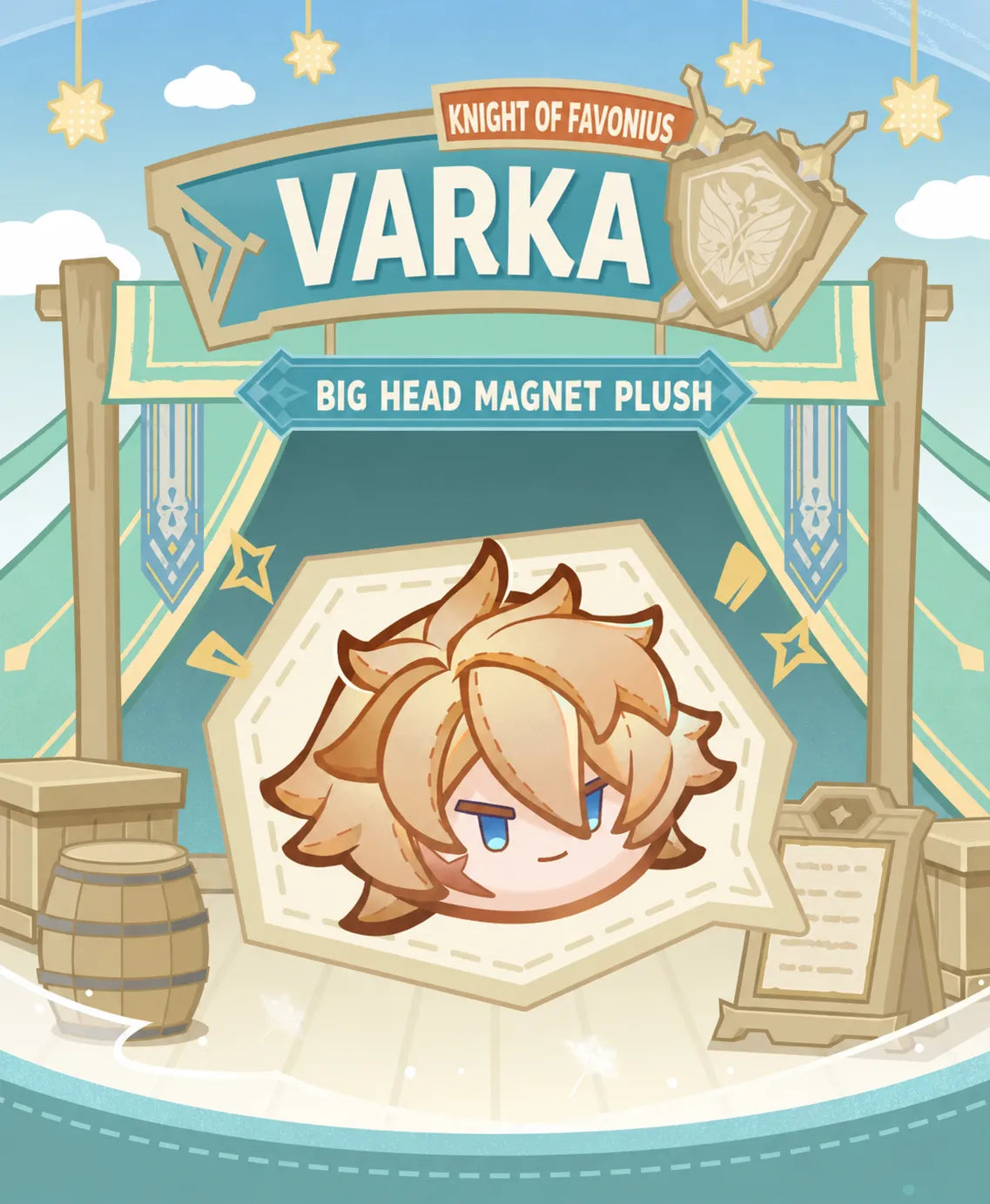 Varka Knight of Favonius Big Head Plush Pillow product details