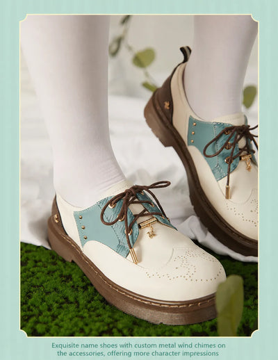Venti oxford shoes heel pattern and texture close up