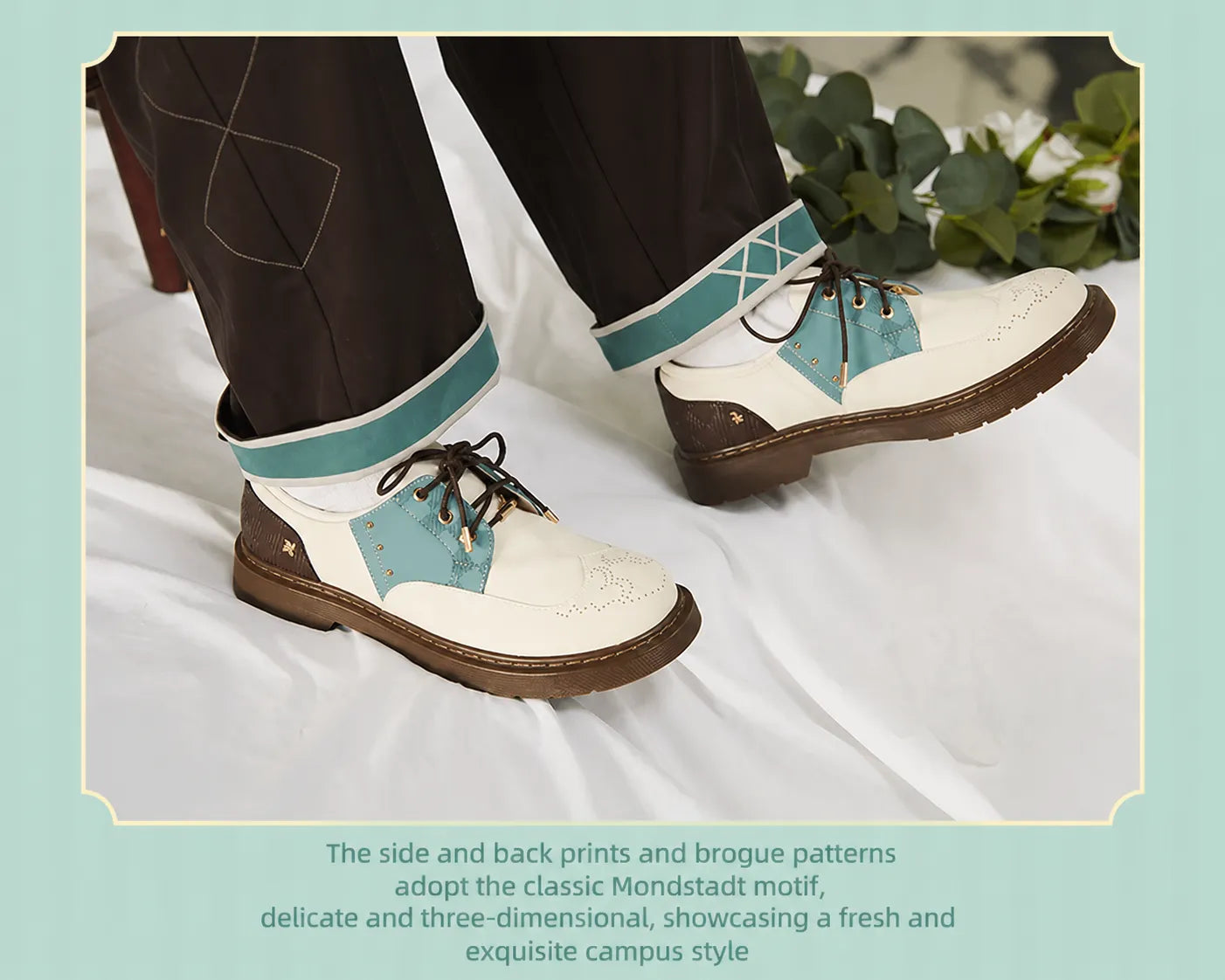 Venti oxford shoes synthetic leather material texture