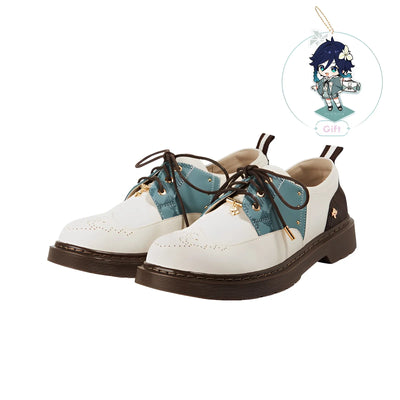 Genshin Impact Venti oxford shoes pair display clean studio shot