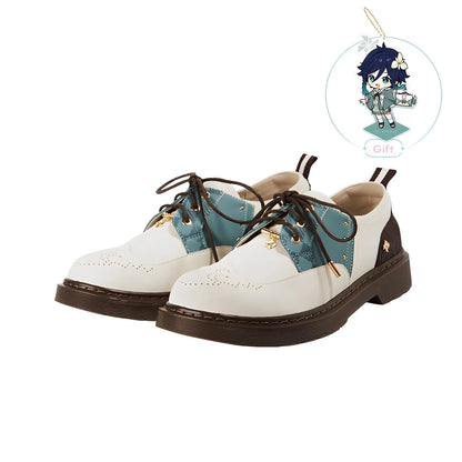 Genshin Impact Venti oxford shoes pair display clean studio shot