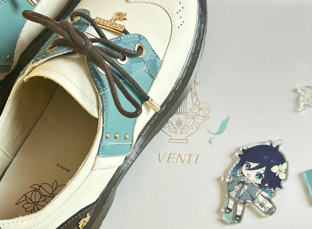 Genshin Impact Venti Themed Impression Oxford Shoes