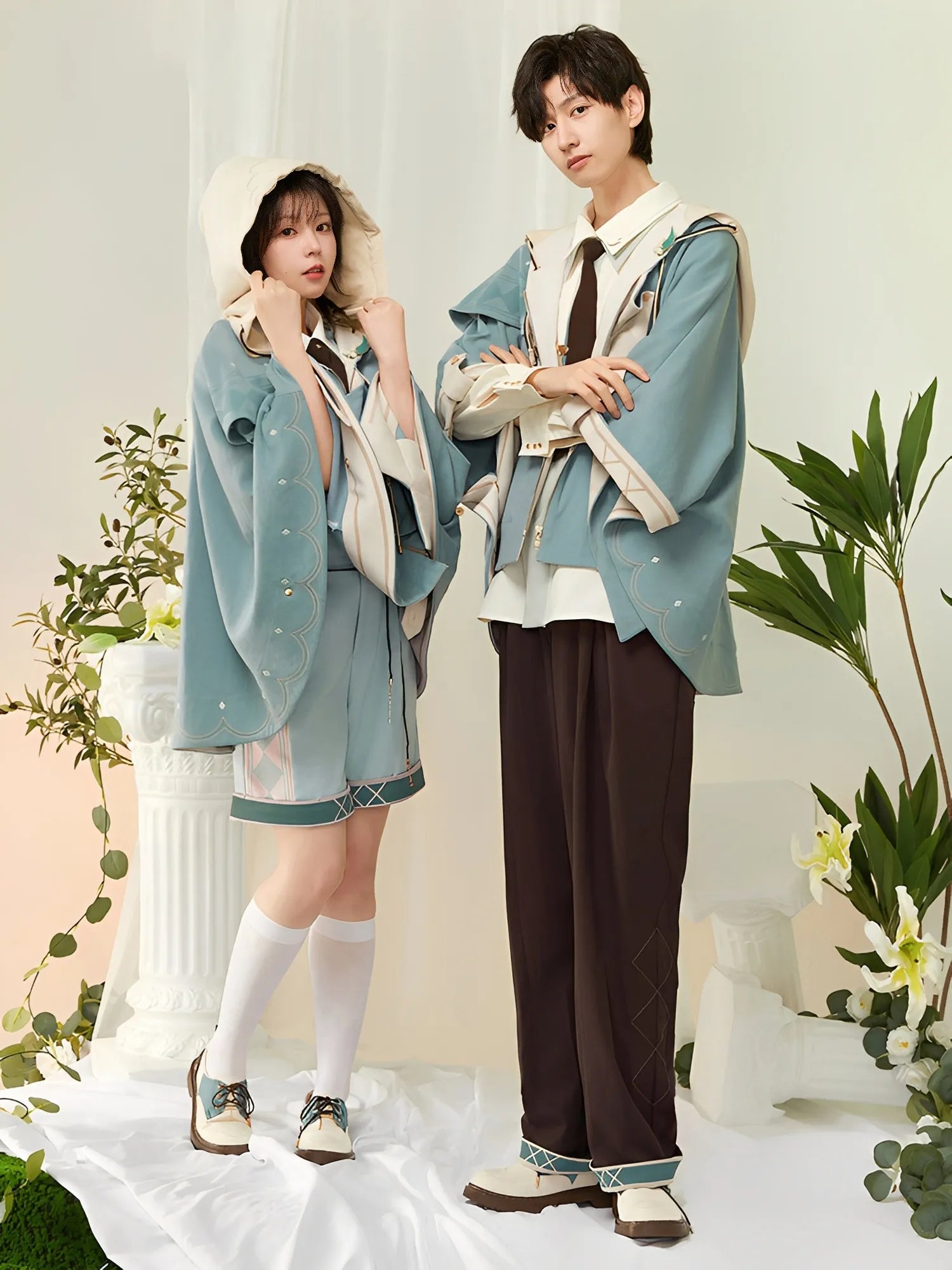 Genshin Impact Venti oxford shoes worn with outfit full look