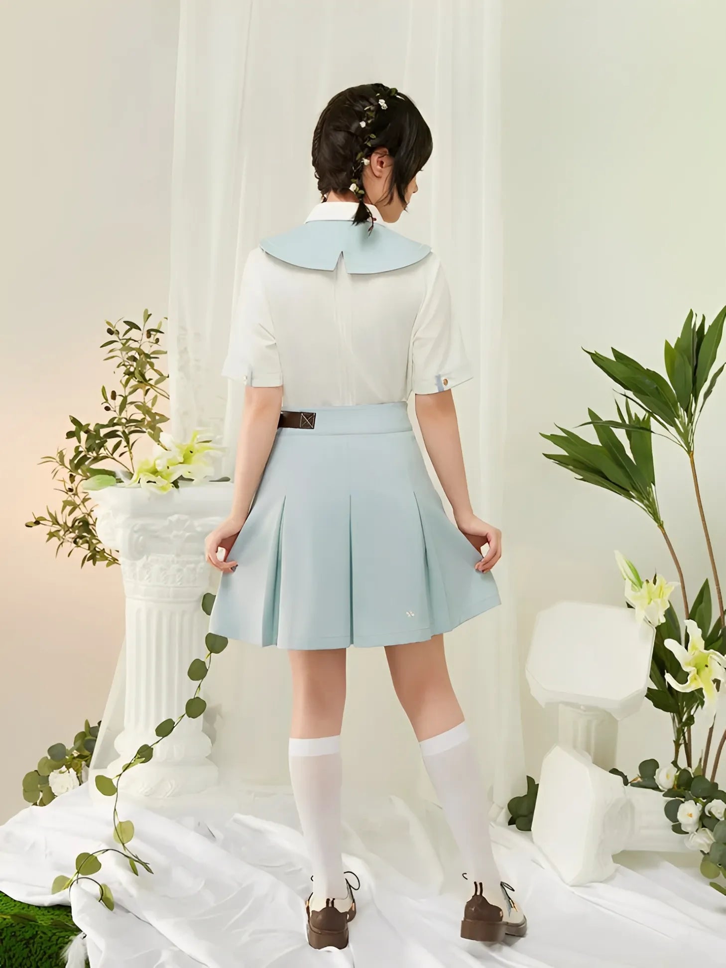 Venti themed short sleeve shirt styling look daily wear genshin impact outfit