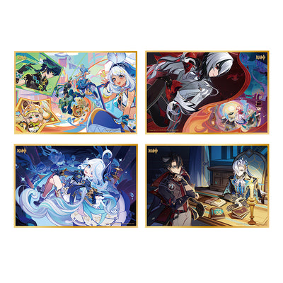 Genshin acrylic art card collection Version Preview Series character illustration set