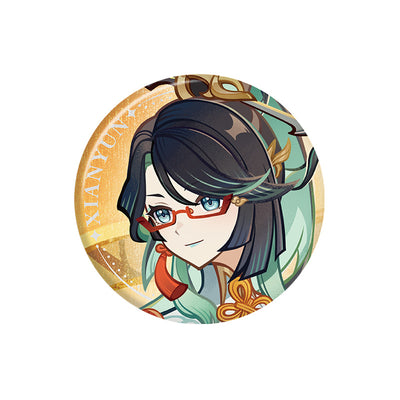 Genshin Xianyun badge Version Preview Series metal character pin collectible