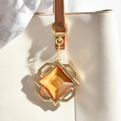 Genshin Impact vision keychain zinc alloy and glass detail