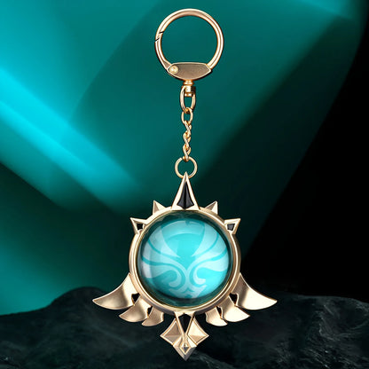 Genshin Impact vision keychain multiple elements group display