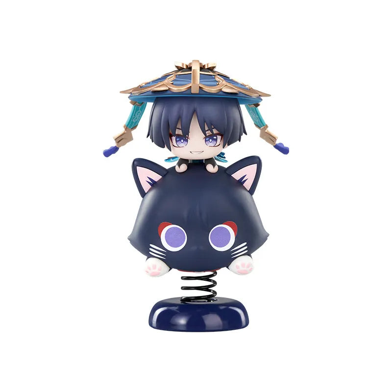 Genshin Impact Wanderer chibi wobble figure on white background