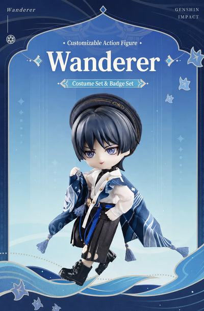 Genshin Impact Wanderer action figure costume set details