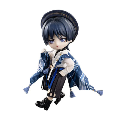Genshin Impact Wanderer action figure costume set on white background