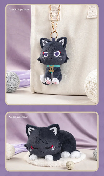 Wanderer plush embroidery paw details and removable accessories