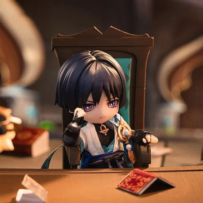 Genshin Impact Wanderer poseable figure with detailed character accessories