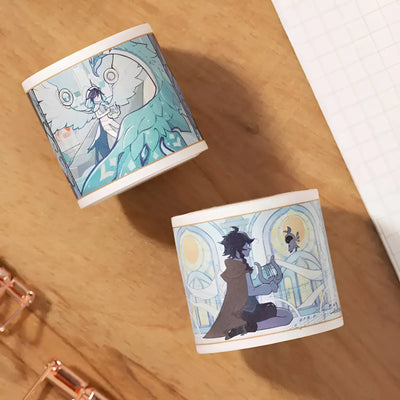 Genshin Impact Liyue washi tape geo themed landscapes and cultural scenes