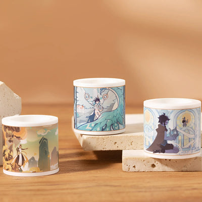 Genshin Impact Mondstadt washi tape wind themed scenes and character artwork