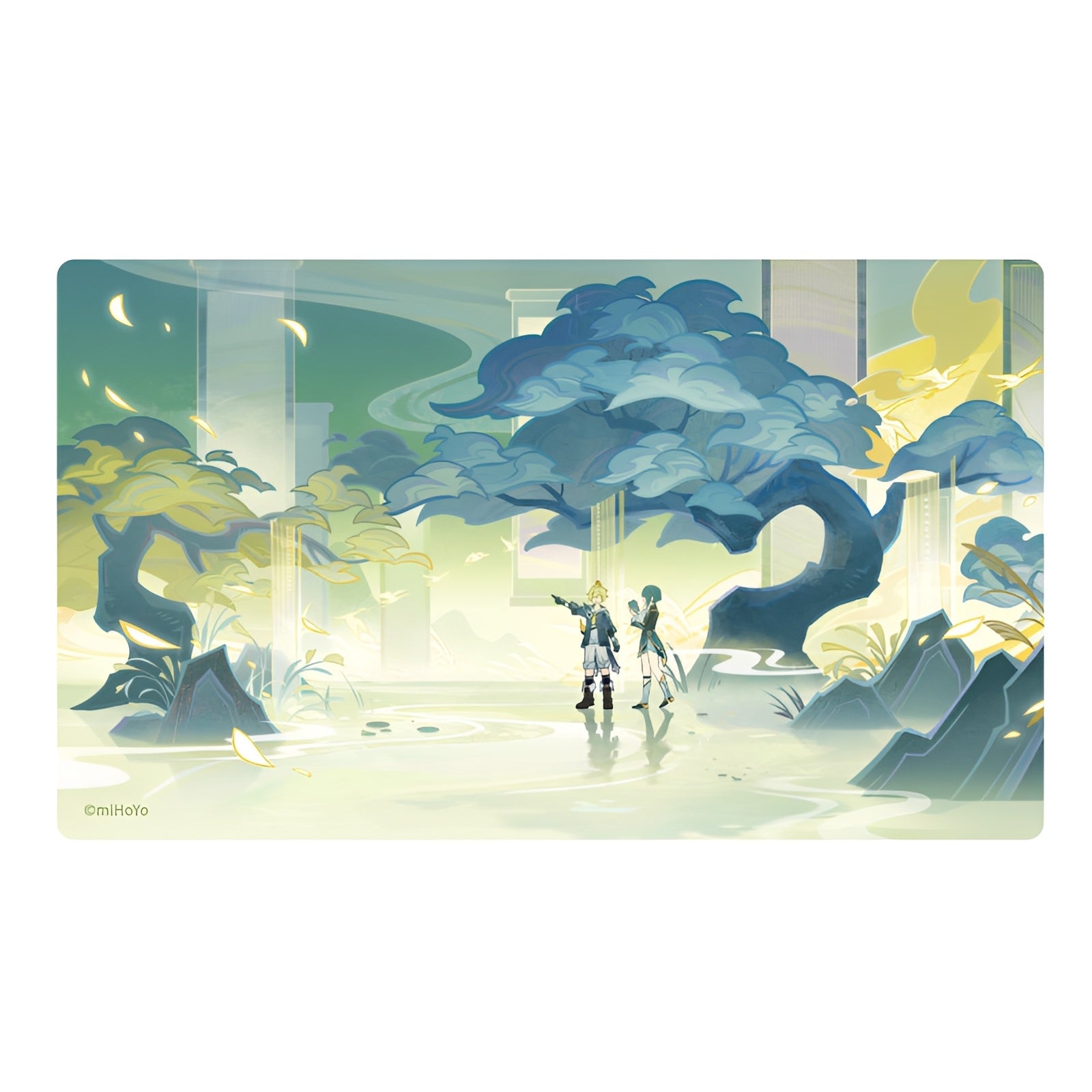 Genshin Impact Waterborne Poetry Collection art card D version scenic design
