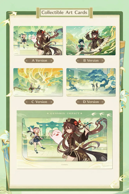 Genshin Impact art card detail PET material print quality and illustration
