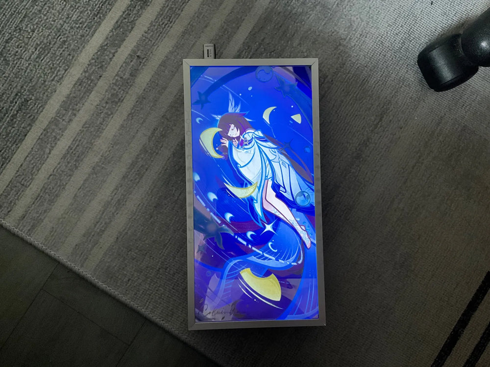 Genshin Impact Blessing of the Welkin Moon Series – Cuadro de Luz Acrílico