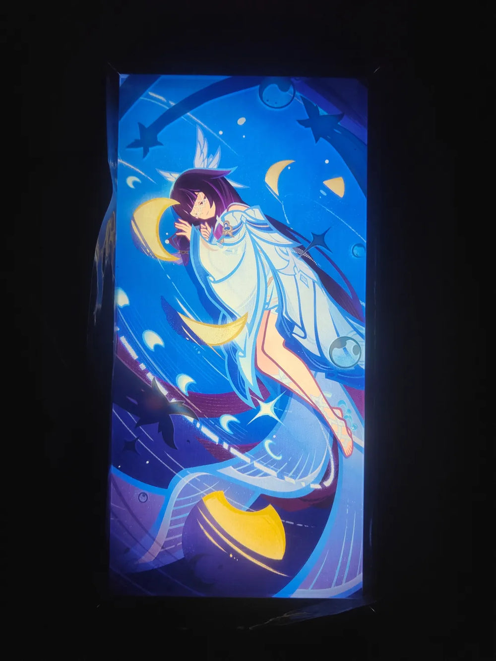 Genshin Impact Blessing of the Welkin Moon Series – Cuadro de Luz Acrílico